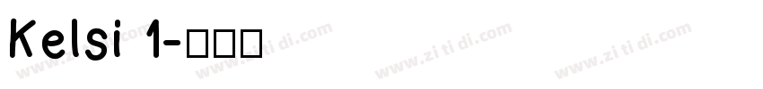 Kelsi 1字体转换